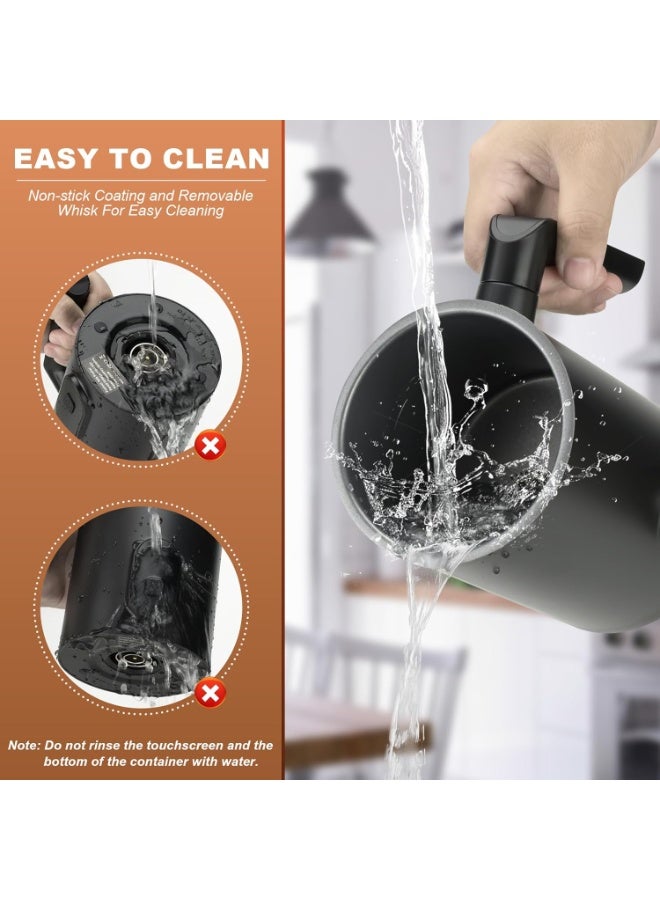 توهج شجاع جهاز خفق الحليب، جهاز تبخير الحليب الكهربائي 4 في 1، 4 أوضاع لخفق الحليب، صانع رغوة ساخن وبارد أوتوماتيكي ومدفئ حليب للاتيه والكابتشينو والماكياتو، 400 وات (أحدث إصدار 2026) - Image 5